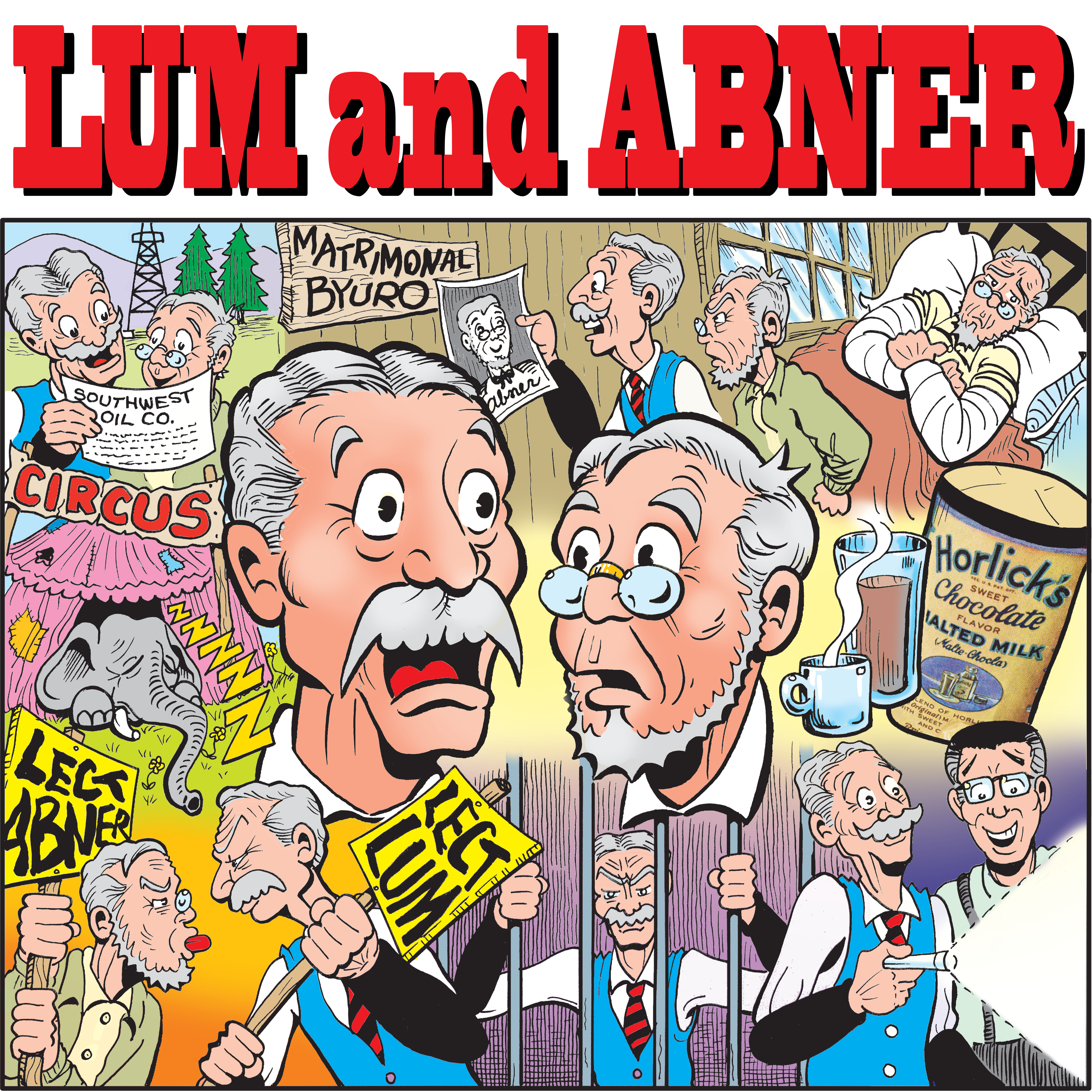 Lum and Abner montage, square.